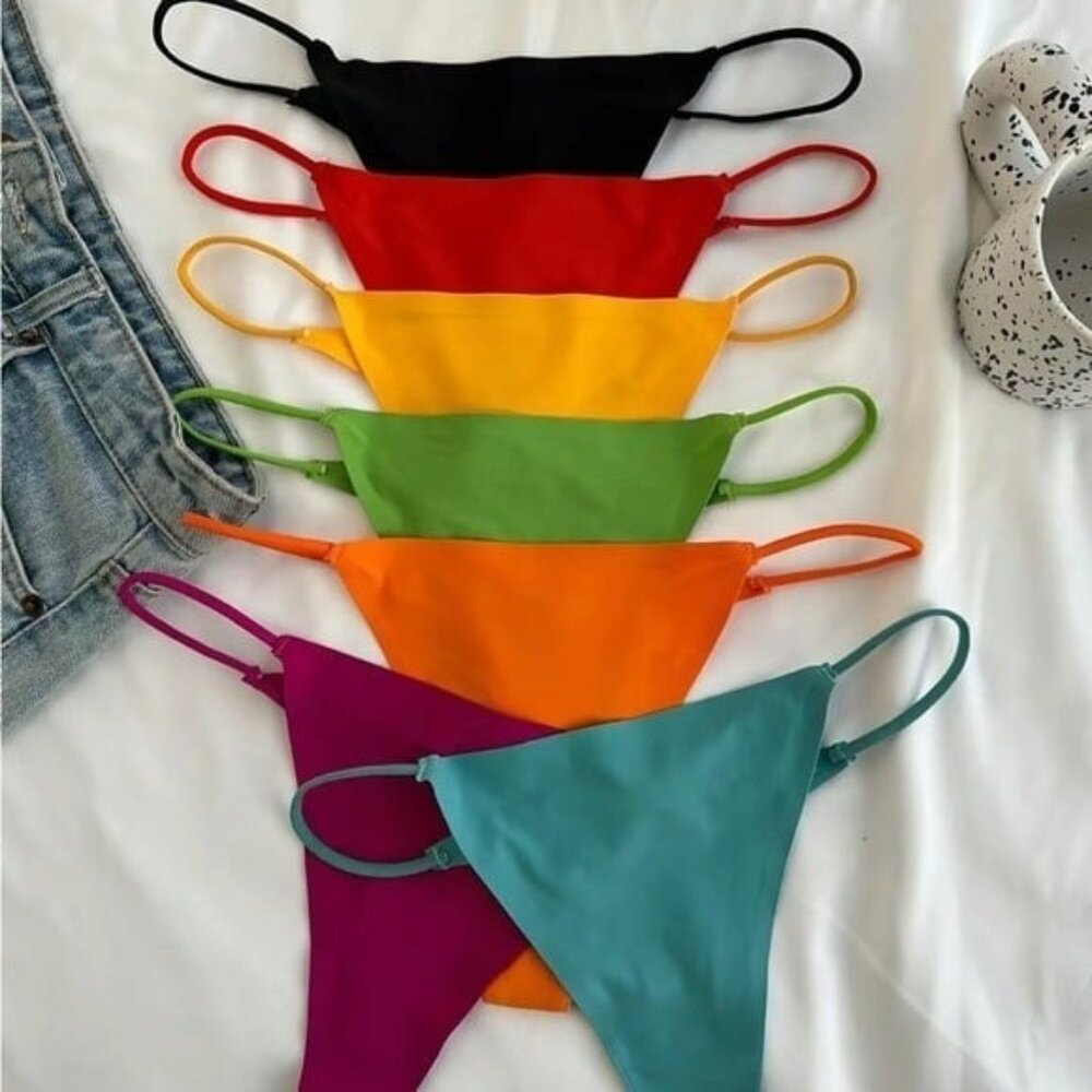 Women’s 7pc Seamless No Show Thong Panties Set